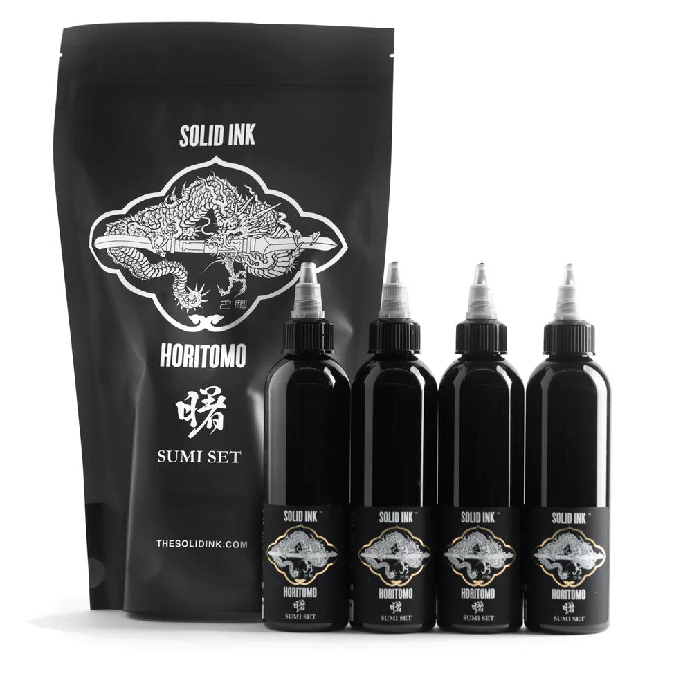 Solid Ink + Horitomo Sumi Set (4/pk)