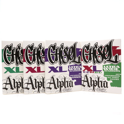 Alpha Markers Chisel XL - 4 Options