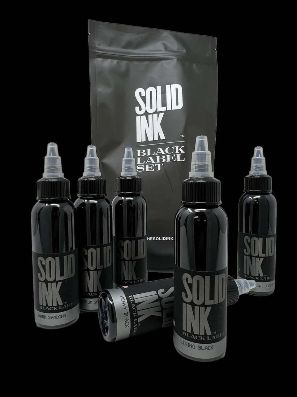 Solid Ink Black Label 2oz Grey Wash Set (6/pk)