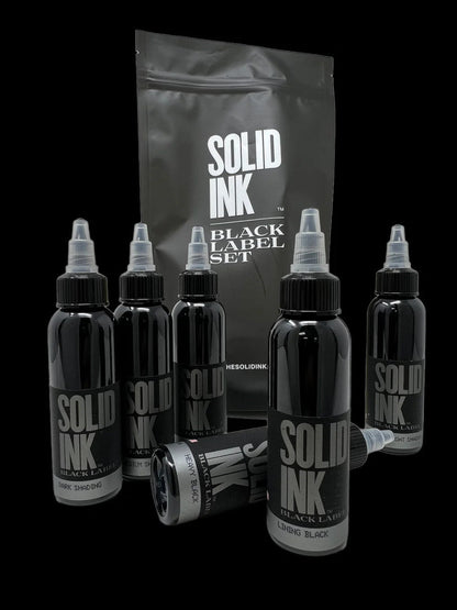 Solid Ink Black Label 2oz Grey Wash Set (6/pk)