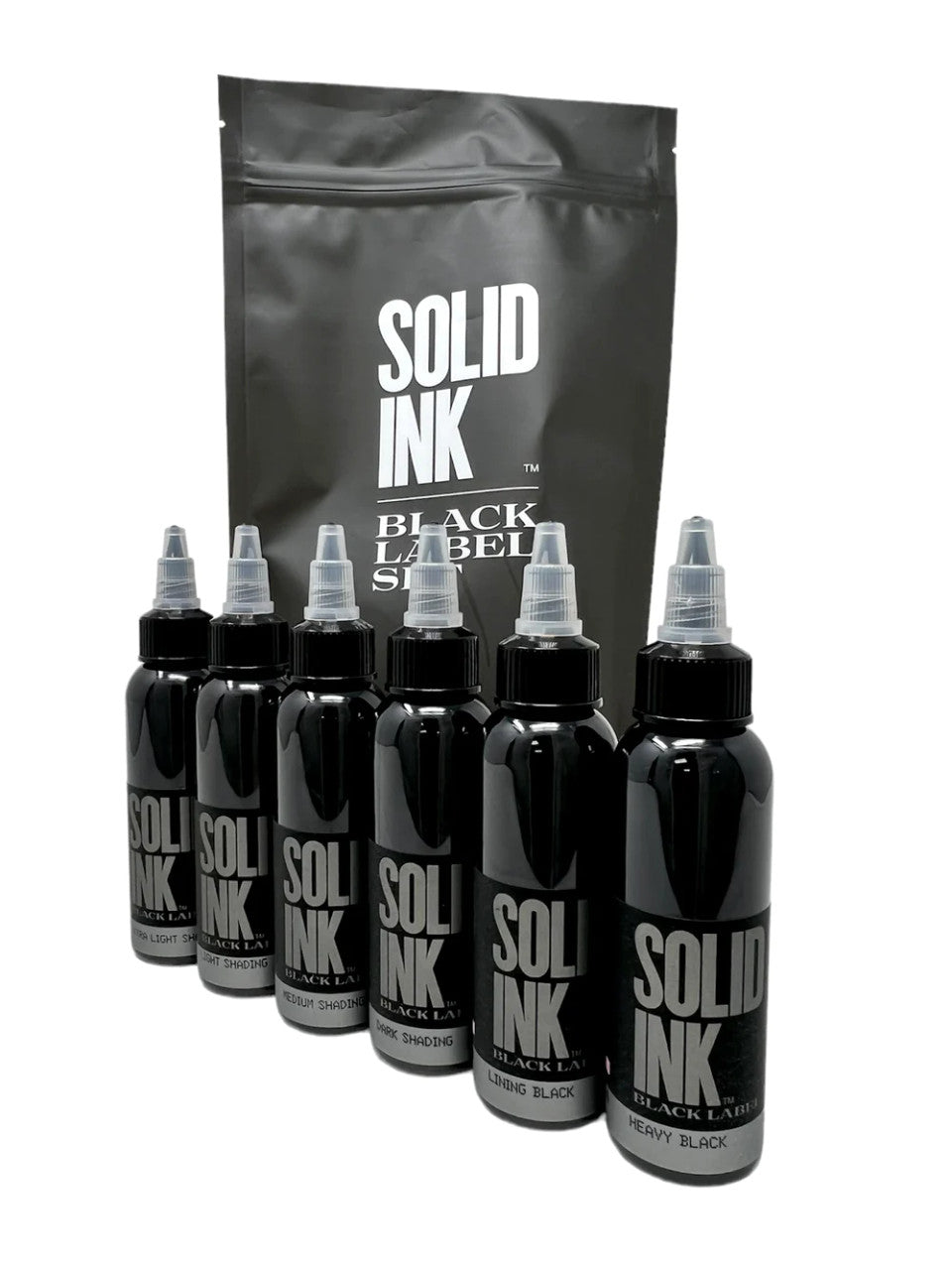 Solid Ink Black Label 2oz Grey Wash Set (6/pk)