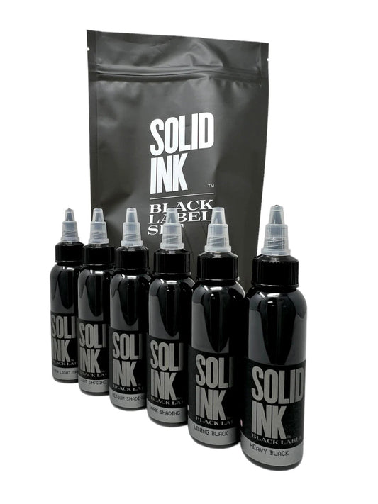Solid Ink Black Label 2oz Grey Wash Set (6/pk)