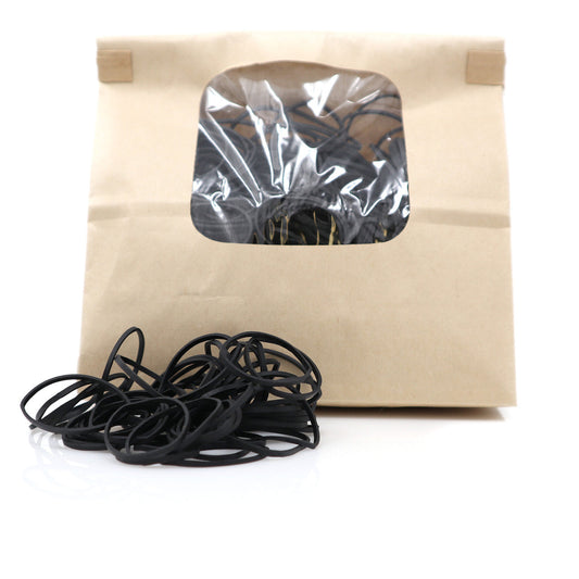 Thin Rubber Bands Black (1000/Bag)