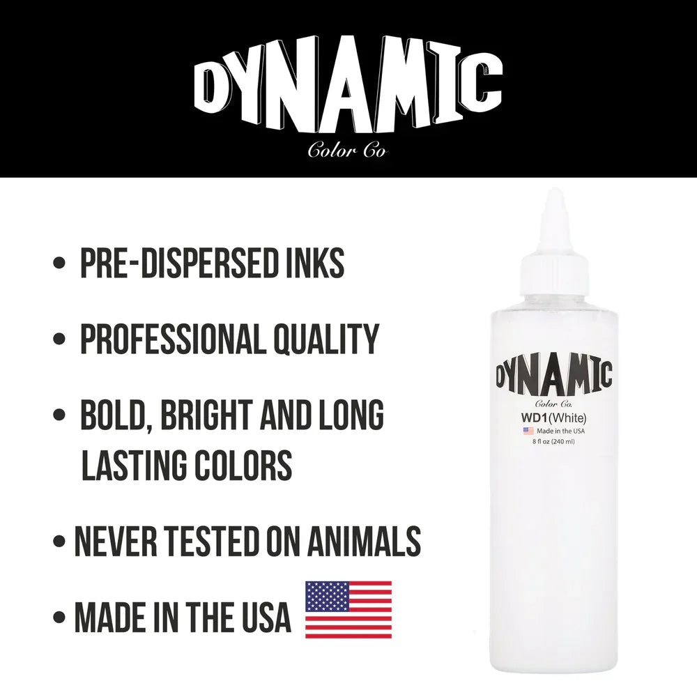 Dynamic White Tattoo Ink 8oz