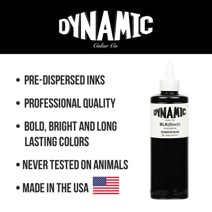 Dynamic Tattoo Ink Black 8oz