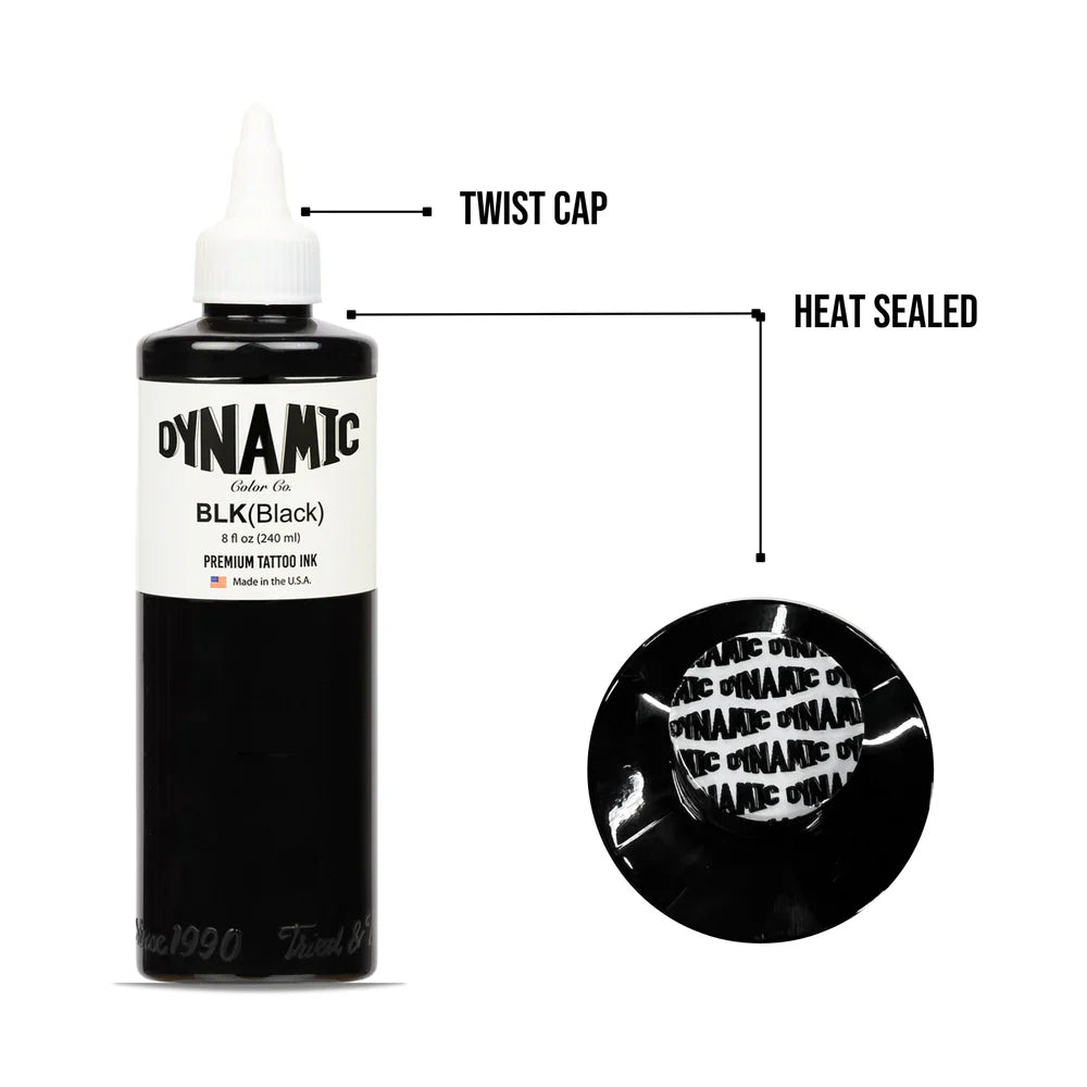 Dynamic Tattoo Ink Black 8oz