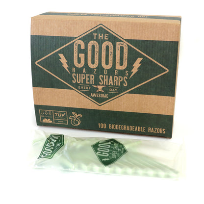 The Good Biodegradable Razors - Super Sharps (100/pk)