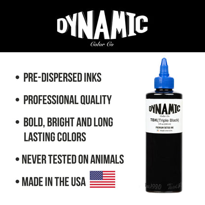 Dynamic Tattoo Ink Triple Black 8oz