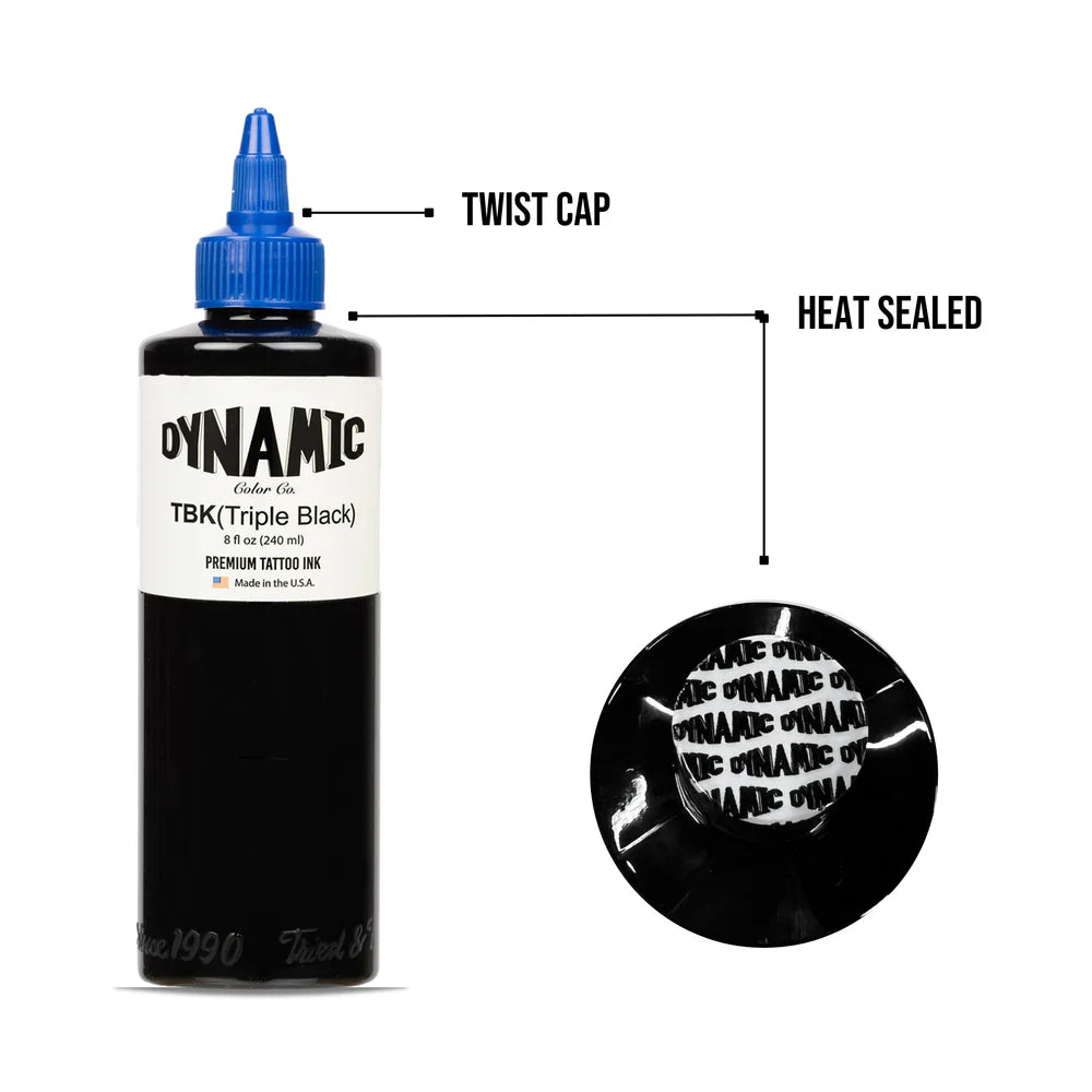 Dynamic Tattoo Ink Triple Black 8oz